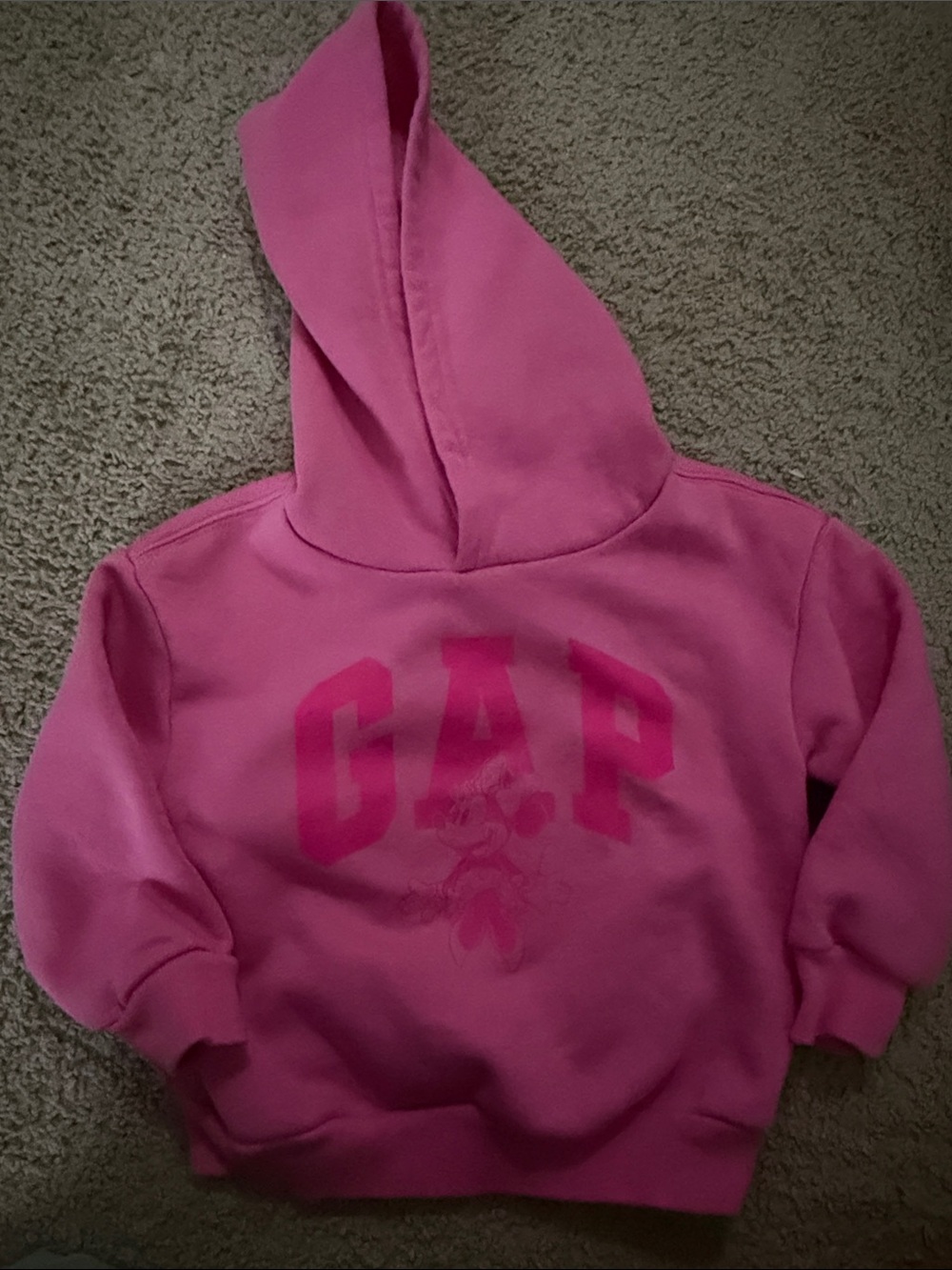 GAP Girls Hot Pink Pullover Hoodie with Logo